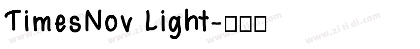 TimesNov Light字体转换